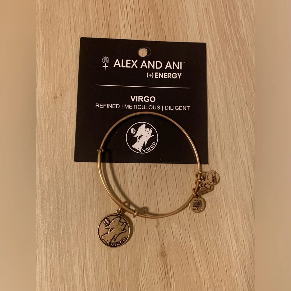 Preloved Alex and Ani Virgo Charm Bracelet